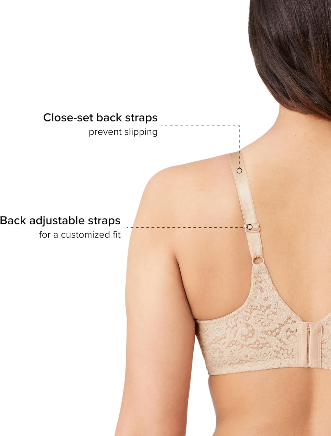 Wacoal Women's Halo Lace Unlined Full Coverage Underwire Bra, 65547 - Image 4