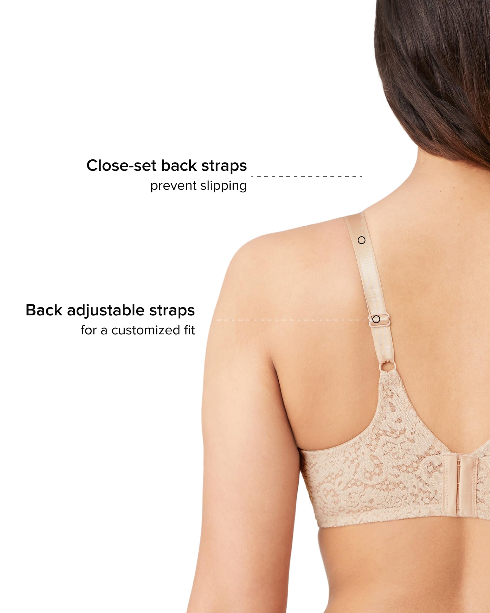 Wacoal Womens Halo Lace Full Coverage Underwire Bra product thumbnail 5