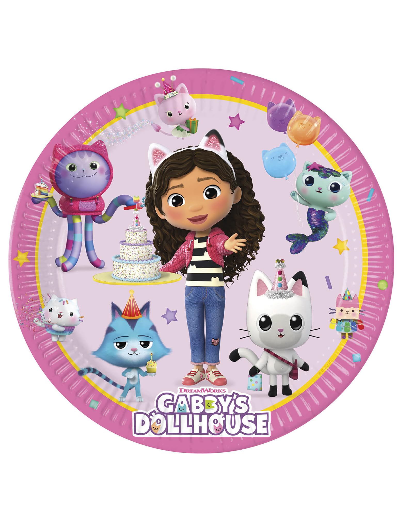 8Pk 23Cm Gabby'S Dollhouse Paper Plates