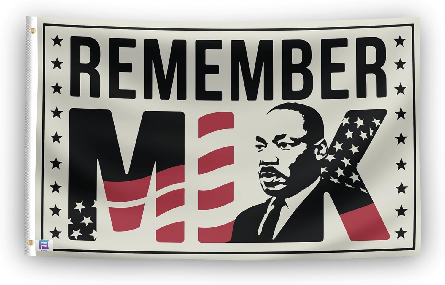 Martin Luther King Flag - 3x5 ft High-Durability Polyester Fade-Resistant, Weatherproof Outdoor/Indoor Banner