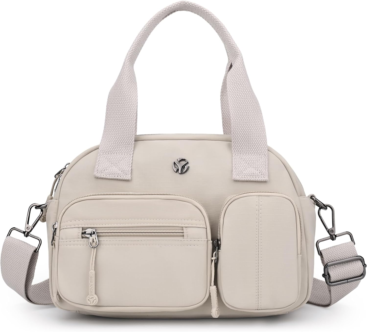 Nylon Shoulder Bag for Women, Roomy Multiple Pockets Crossbody Bags Casual Ladies Handbag for Travel Work Daily