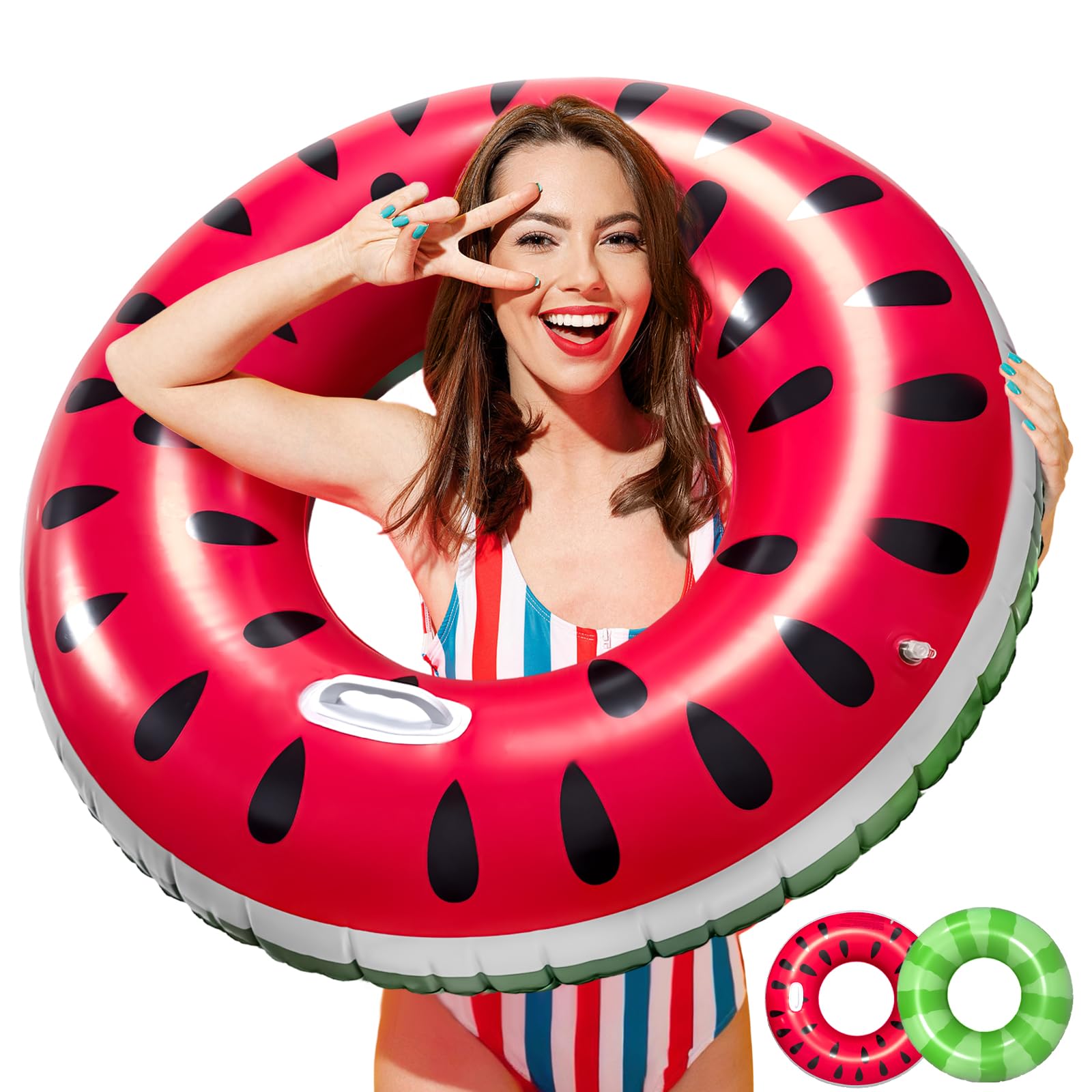 Pataugeoire,Anneau de natation à motif pastèque pour adultes et enfants Pataugeoire,Anneau de natation à motif pastèque pour adultes et enfants