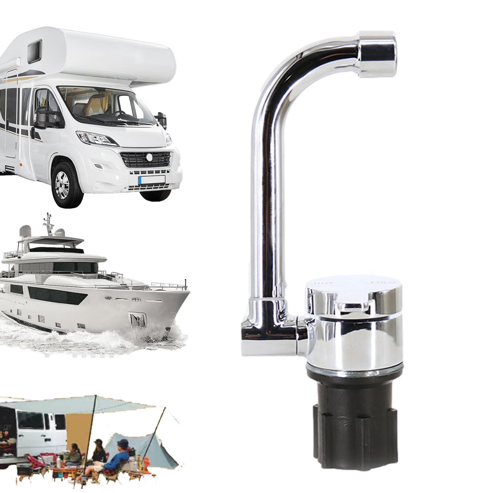 Rv - Grifo plegable con cremallera giratorio de 360 grados