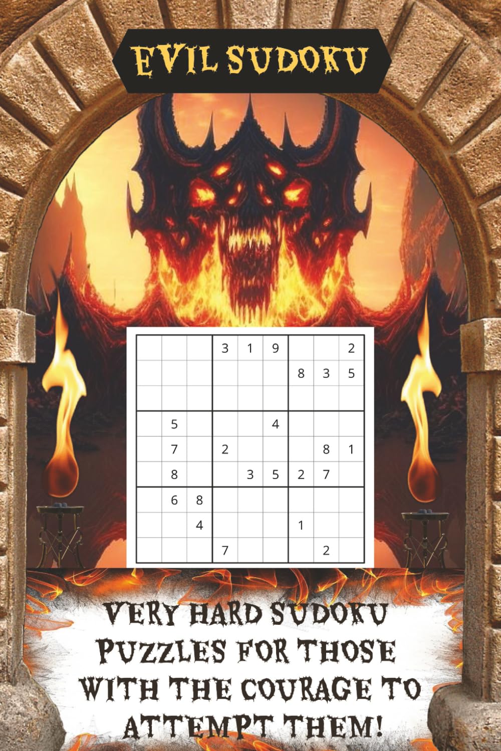 Evil Sudoku: Evil Themed Very Difficult Sudoku Puzzles |6x9 inches, 110 pages|50+ puzzles
