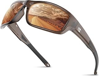 Sports Polarized Sunglasses for Men: Women UV400 Protection Wrap Around Sun Glasses for Golf Fishing Running Driving