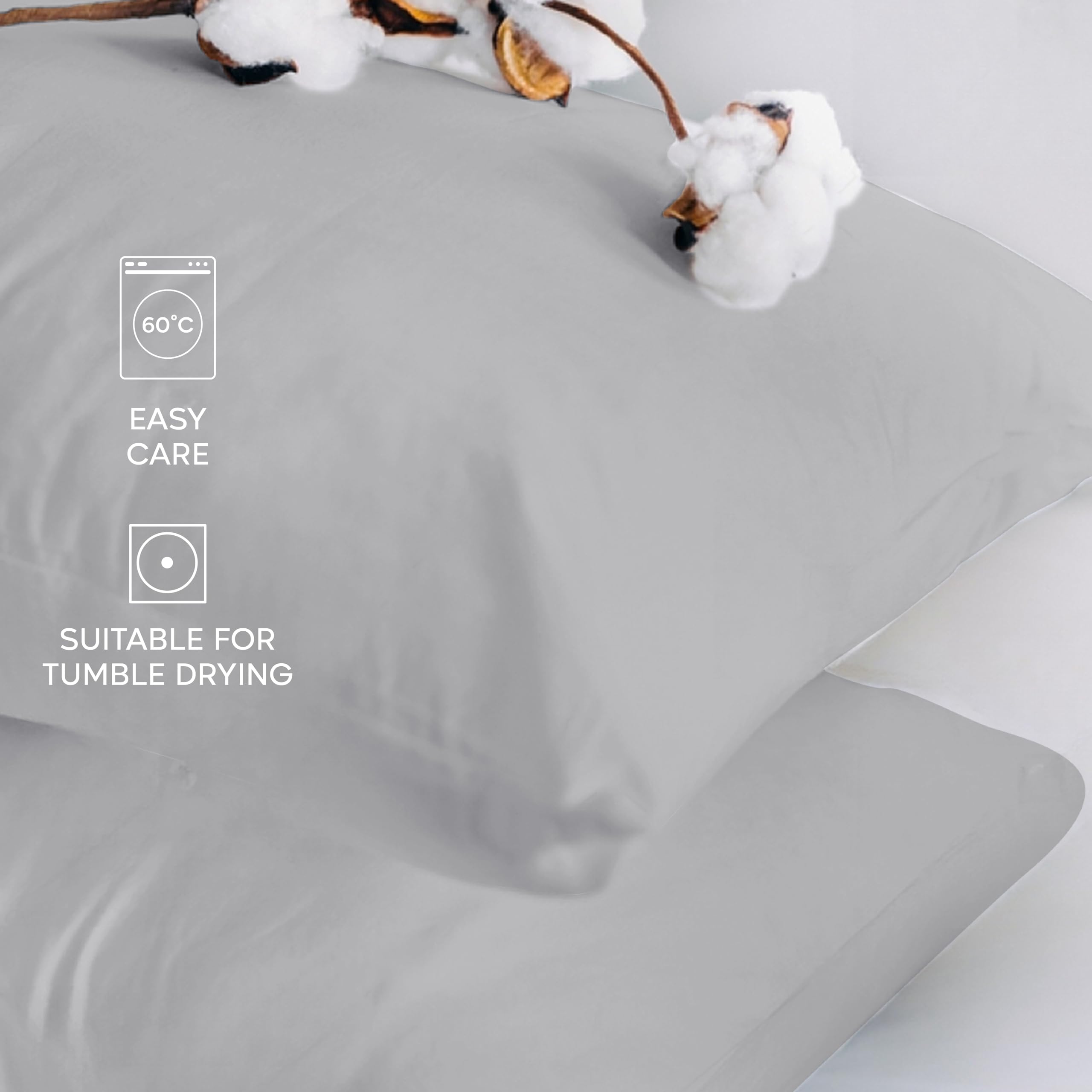 Twinzen Poszewka na poduszkę 30 x 30 (zestaw 2 szt.) – 100% bawełna dżersej 150 g/m², kolor szary, na poszewki na poduszkę 30 x 30 cm, poszewka na poduszkę z zamkiem błyskawicznym, certyfikat Öko-Tex