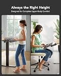 HUANUO Keyboard Tray Under Desk, 360 Adjustable Ergonomic Sliding Keyboard & Mouse Tray, Under Desk Keyboard Tray Slide Out, Keyboard Holder Under Desk for Typing in Home, Office Work, 25"W x 9.84"D