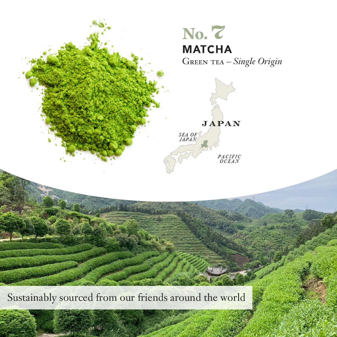 Steven Smith Teamaker Matcha No 7 Caffeinated Sugar-Free Sustainably Grown Matcha Green Tea Powder 40 Gram Tin — view 3