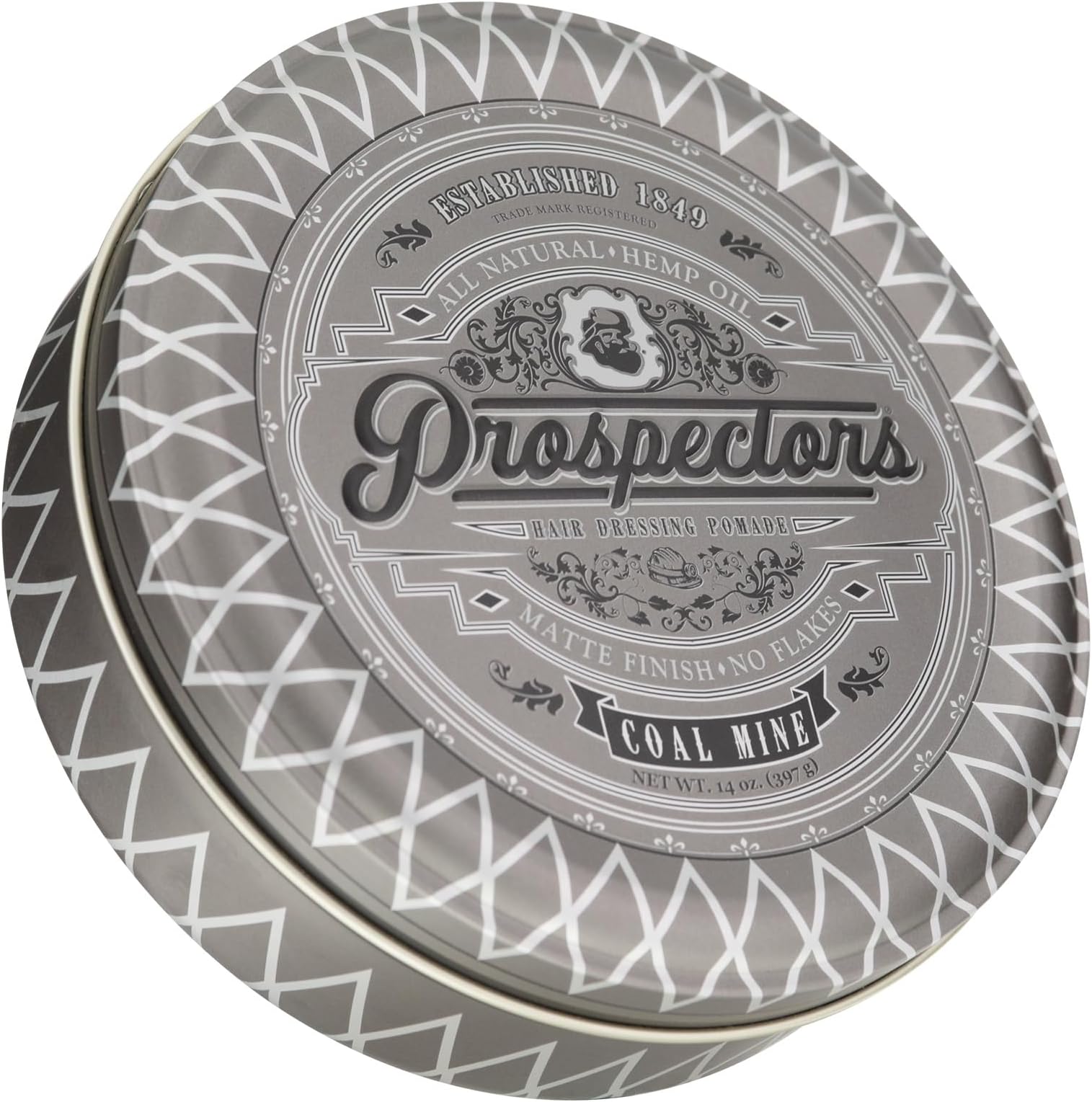PROSPECTORS Coal Mine Matte Clay Hair Pomade 14 oz Tin Can
