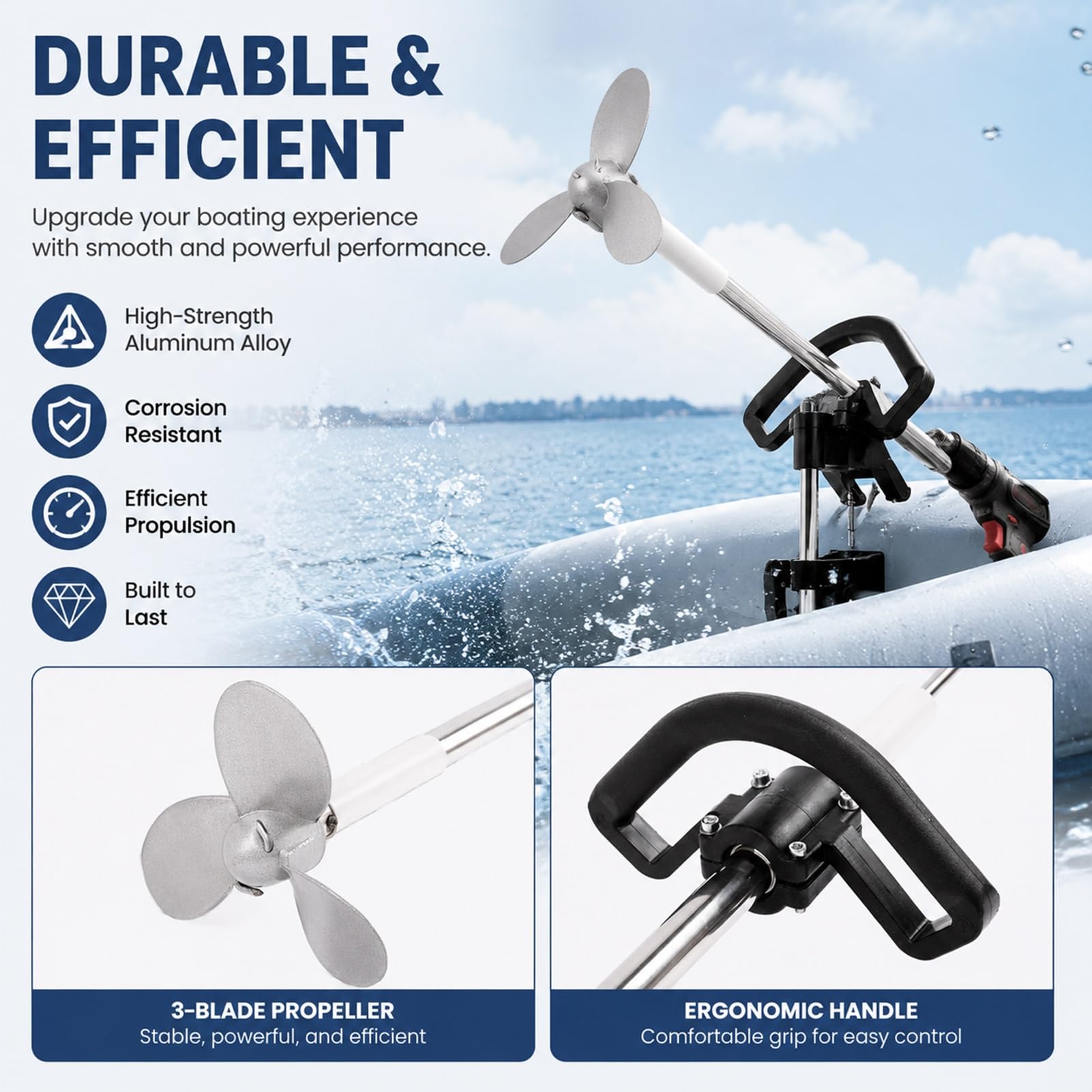 Bohrmaschine Propeller Tragbarer, Außenbord Bootspropeller