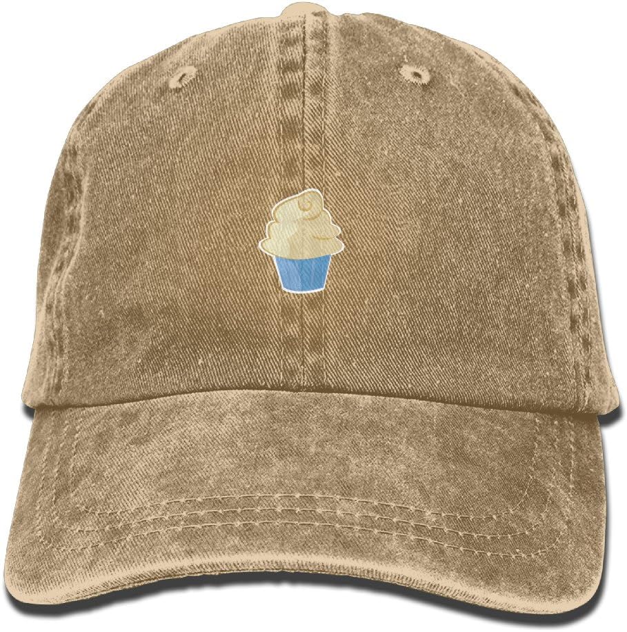 Cute Ice Cream Cowboy Hiphop One Size Running Cap Sanpback CapHip Hop Hat For Adult Men's Woman Caps