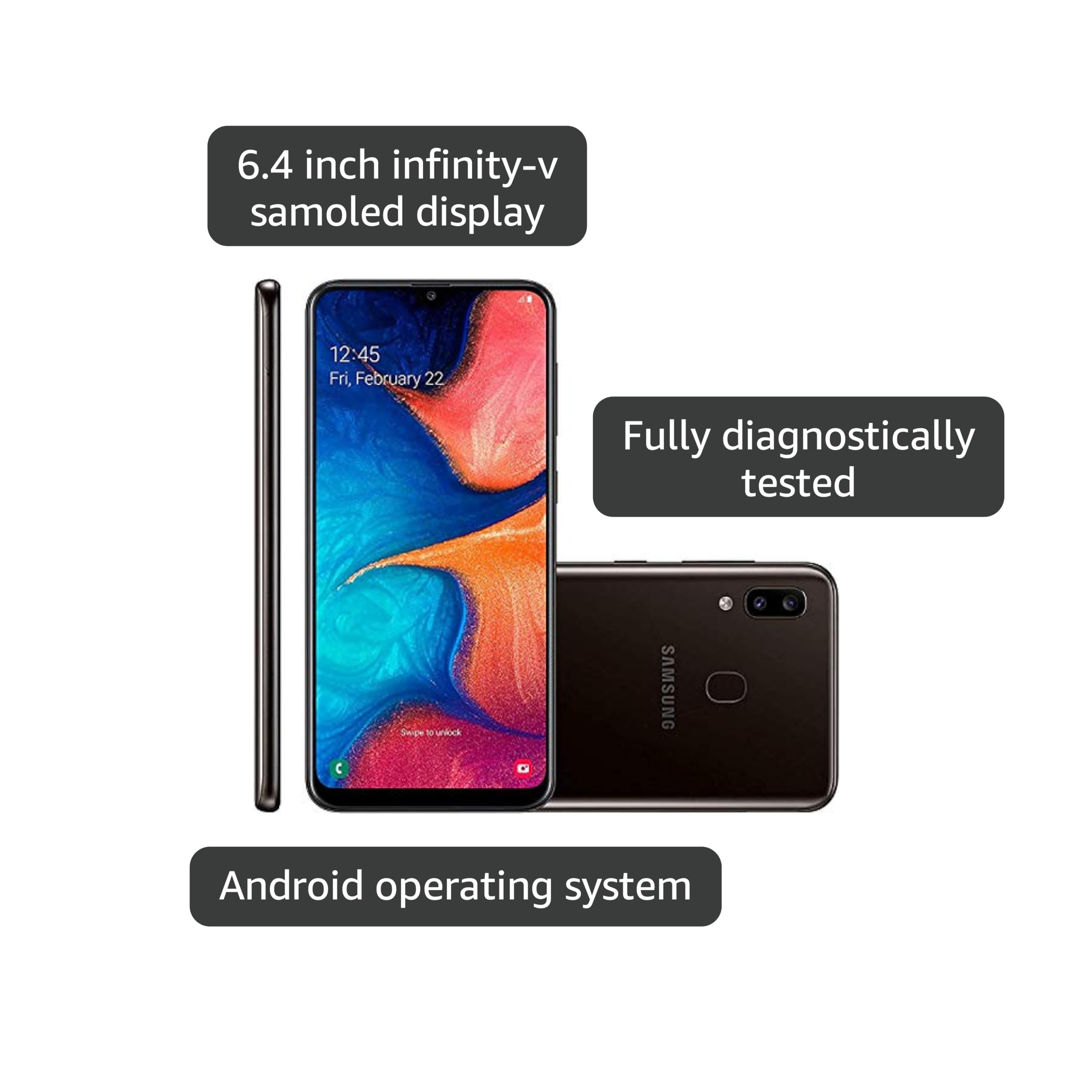 Amazon.com: Samsung Galaxy A20 6.4
