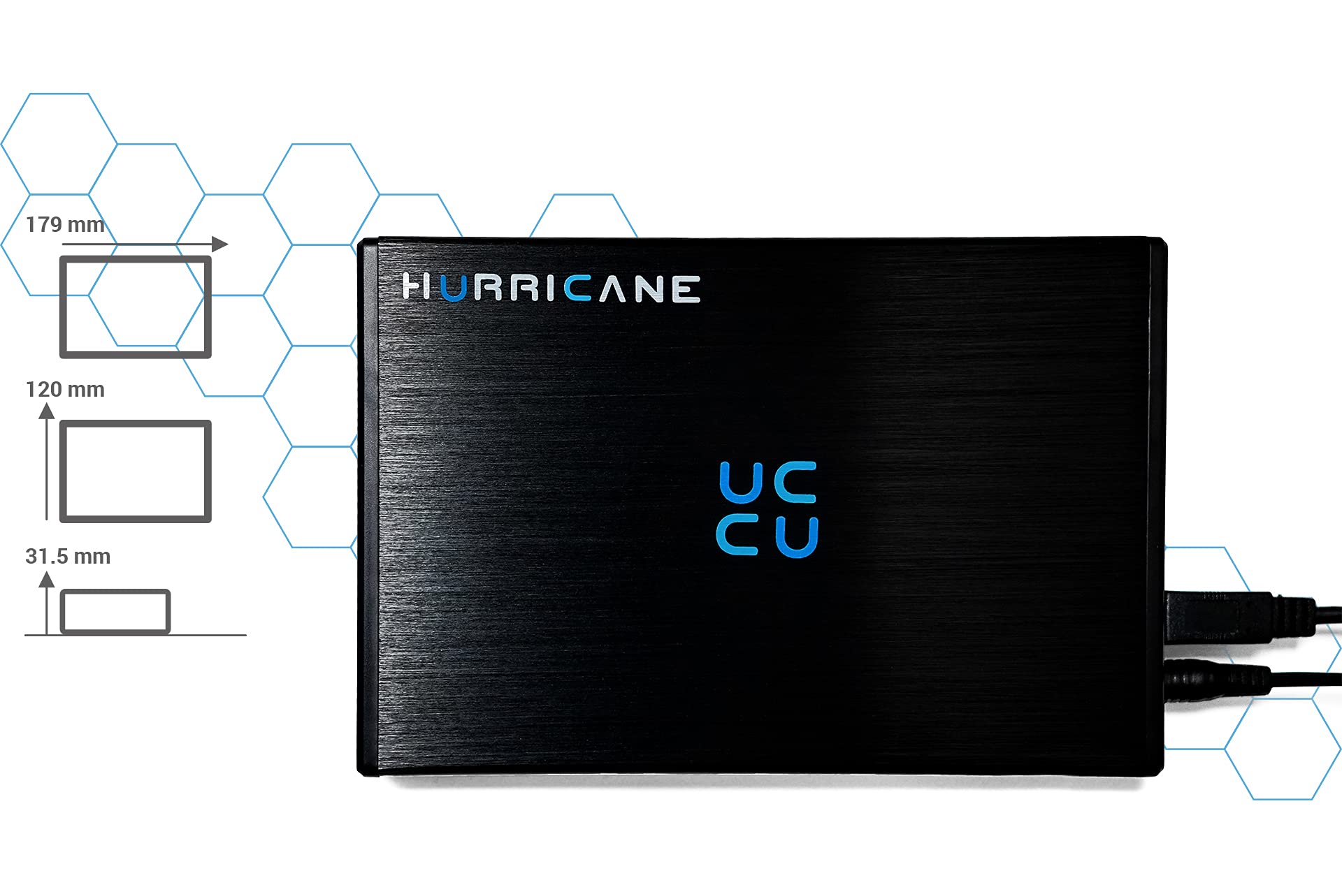HURRICANE GD35612 Externe Festplatte 4TB, 3,5