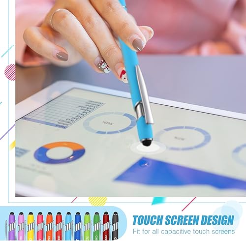 Miniatura 4 de 12 bolígrafos Zonon con citas inspiradoras, lápiz digital (stylus), mensajes motivacionales, de metal, tinta negra, alentadores (estilo Biblia,