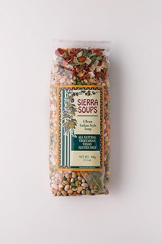 Sierra Soups 6 Bean Italian Style Soup - Bolsas de 17.5 onzas (paquete de 6)