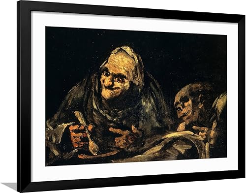 Miniatura 10 de ART.COM Lienzo decorativo para pared, diseño de dos ancianos comiendo sopa por Francisco de Goya, decoración figurativa, 36 x 24 pulgadas