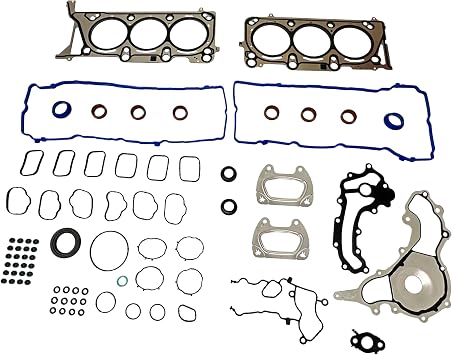 DNJ HGS1184 Engine Cylinder Head Gasket Set, Complete Head Repair Kit for 2016-2022 Chrysler, Dodge, Jeep, Ram 1500, Durango, Grand Cherokee 3.6L V6 24V DOHC 3604cc