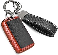 Vista 43 de Funda para Llavero de Audi con Accesorios de Llavero de Cuerda Trenzada de Metal, Estuche Suave Mejorado para Llave A3 A6-A8 E-Tron S3 RS6-7 SQ7-8