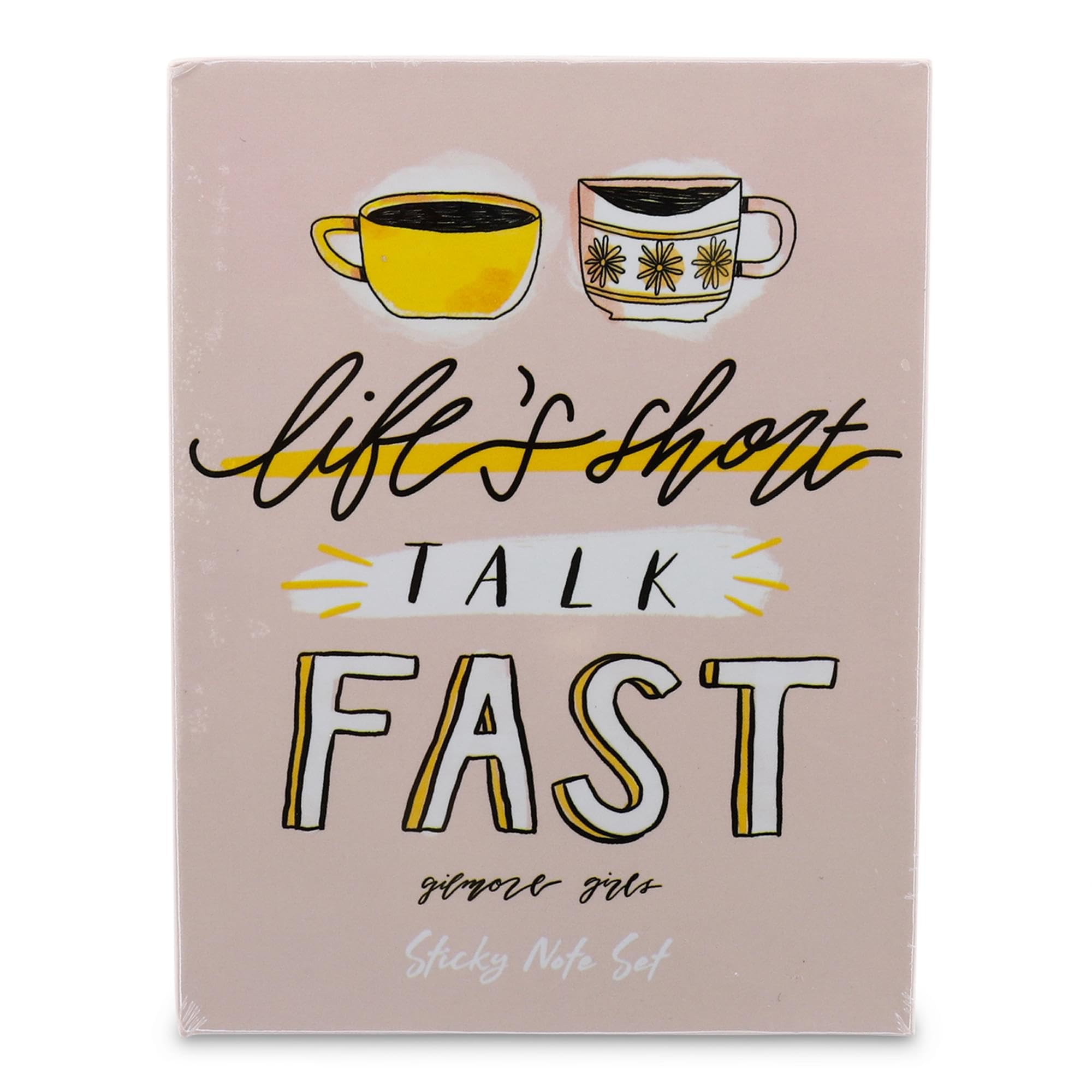 Gilmore Girls "Life's Short, Talk Fast" Sticky Note and Tab Box Set | Notepad Stationery Paper, School and Office Supplies