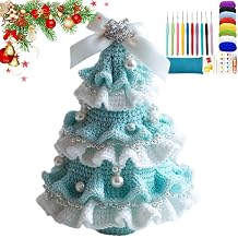 Crochet Christmas Tree Kit, DIY Crochet Christmas Tree Kit, Knitted ChristmasTreeKit | Handmade Holiday Decoration, Beginner Handmade Holiday Decoration Set D