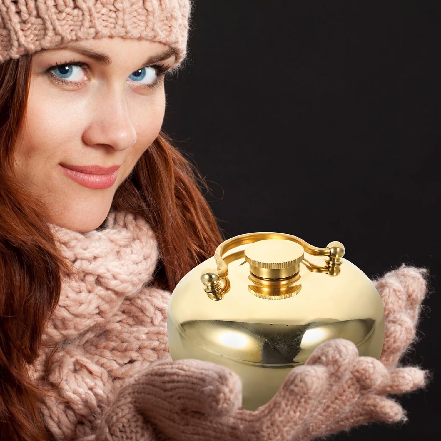 Thick Small 13cm Refillable Thermal Stove, Reusable Winter Hand Warmer Pot for Office and Outdoor Use, Random Color