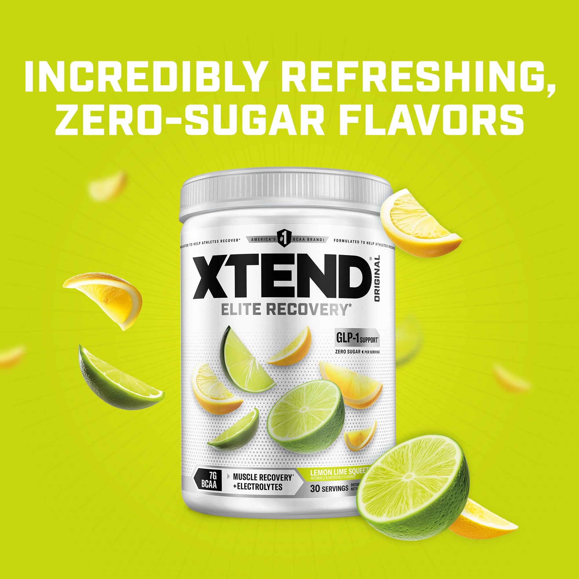 専用 XTEND BCAA Lemon Lime 90Servings 7G BCAA, Lemon-Lime Squeeze, 14.3 oz (405 g)