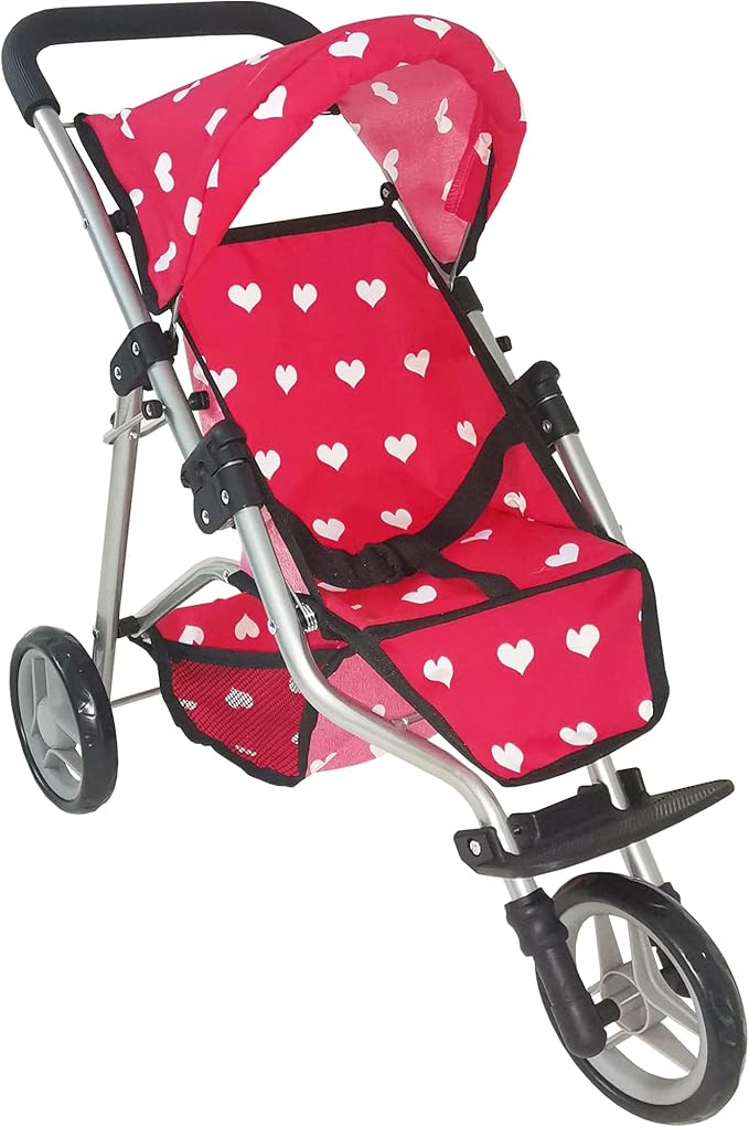 Baby Doll Stroller for Dolls Play Toy Doll Stroller for Toddlers 3 Year Old Girls