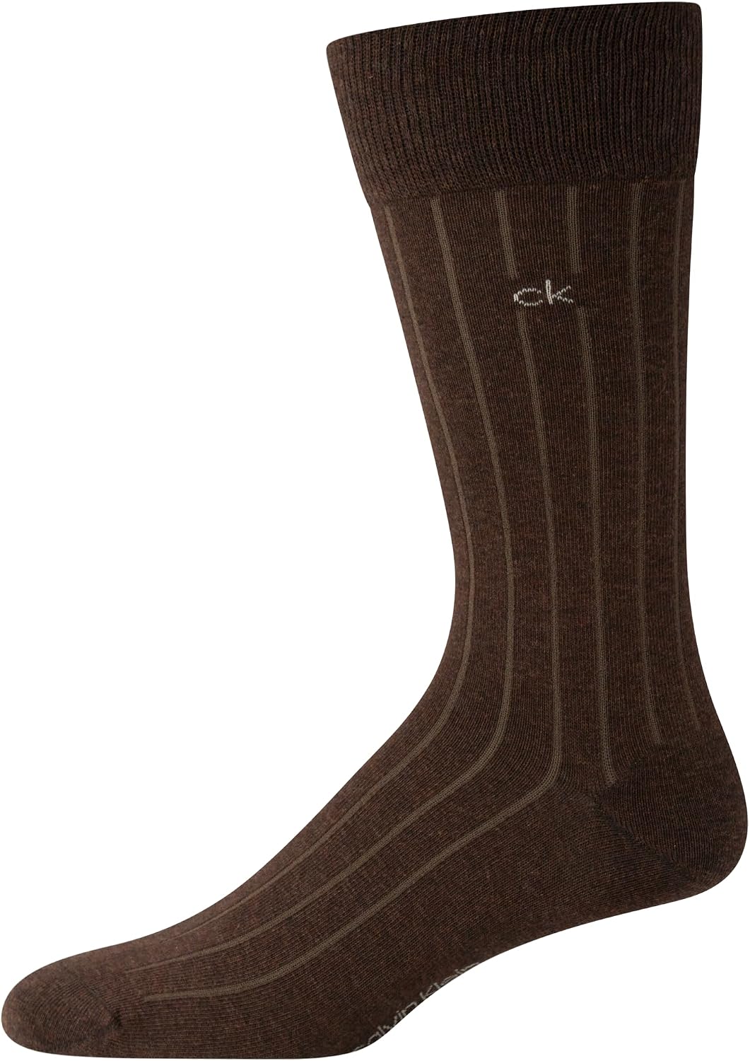 Calvin Klein Mens 6 Pack Soft Cotton Blend Dress Crew Socks