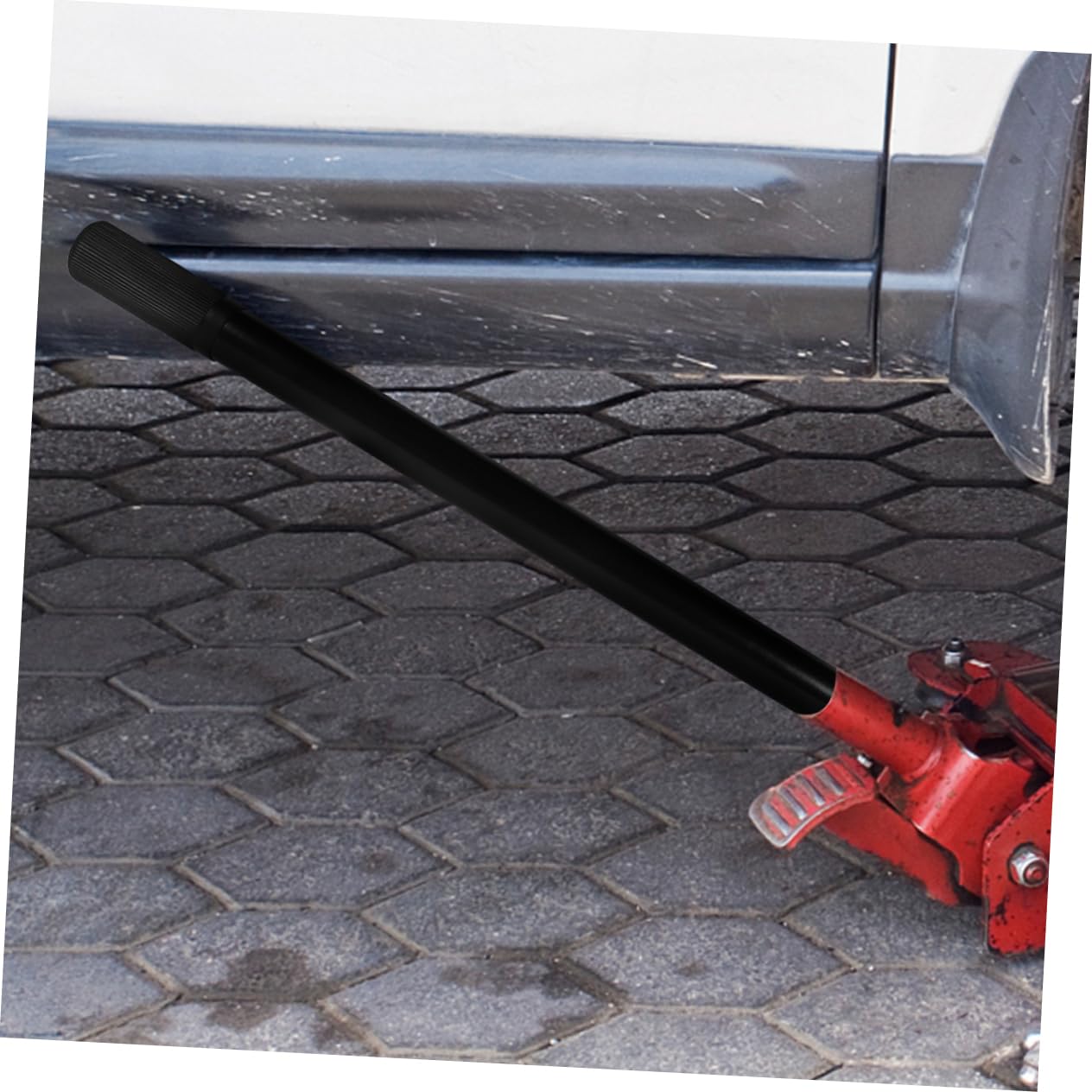 ULTECHNOVO Poignée pour Cric Hydraulique Voiture 3 Tonnes en Métal Robuste Lot de 2 Tiges de Levage Accessoire de Remplacement pour Levage et Entretien Automobile