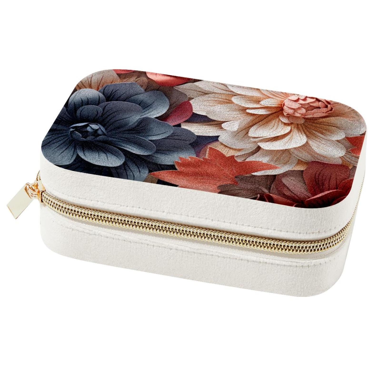 Boîte à bijoux élégante et spacieuse grand organiseur de voyage portable pour femme