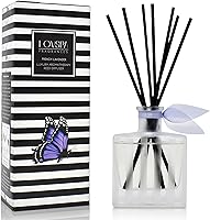 Vista 20 de LOVSPA - Set de difusor de junco, difusor de aceite con fragancia de grosella roja festiva y madera con varillas, accesorios de fragancia