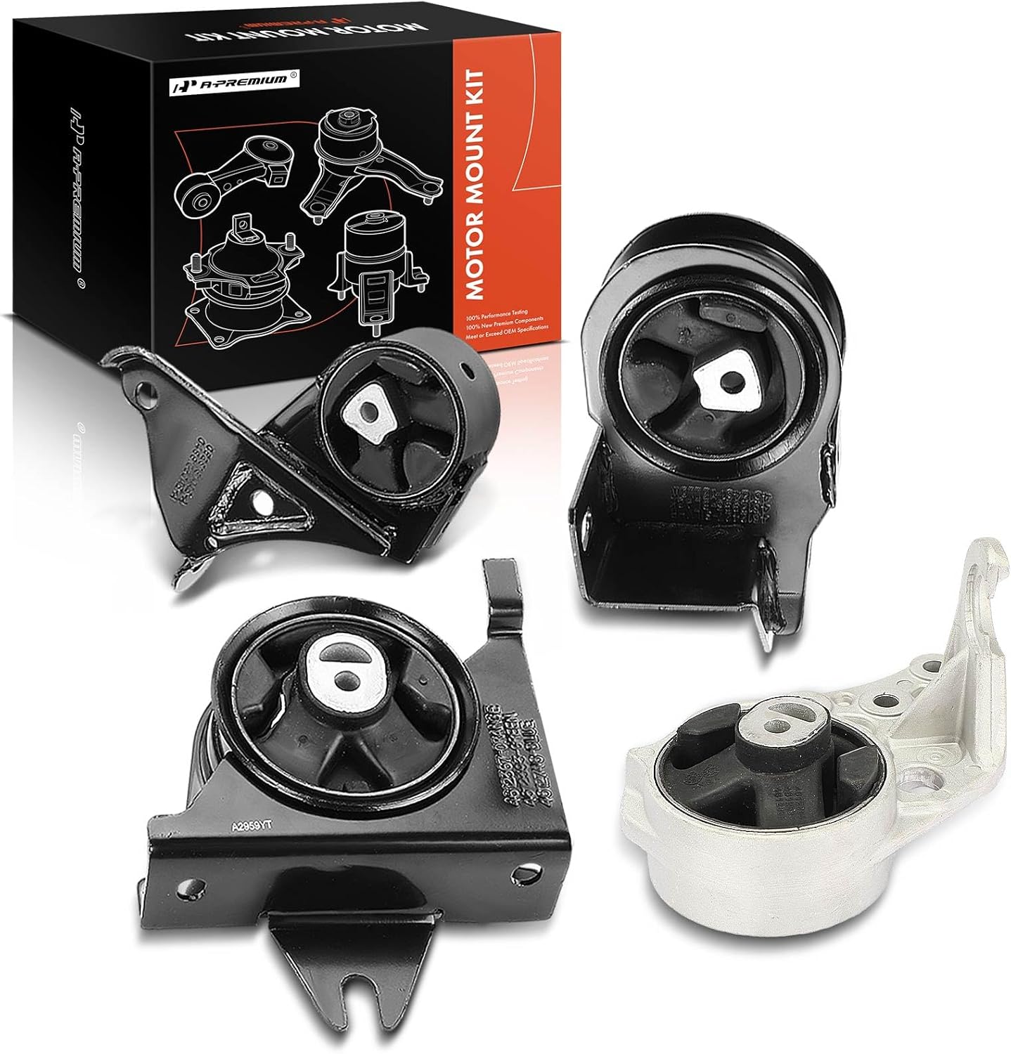 A-Premium 4PCS Engine Motor Mount and Transmission Mount Kit Compatible with Dodge Grand Caravan 1996-2000, Caravan & Chrysler Town & Country, Grand Voyager, Voyager & Plymouth Grand Voyager, Voyager