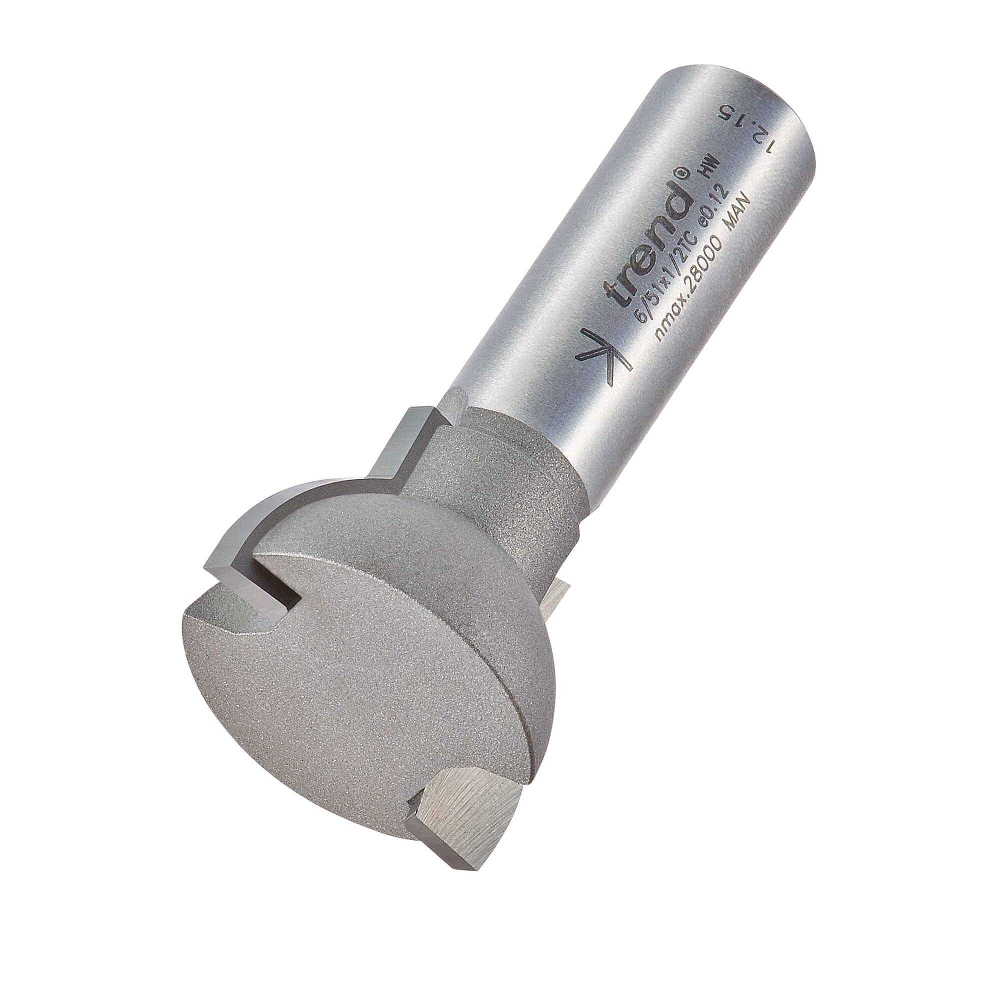 Trend Professional Glazing Bar Scribe Router Cutter, 1/2 Inch Shank, 28.5mm Cut Diameter & 20mm Cut Length, 17mm Radius