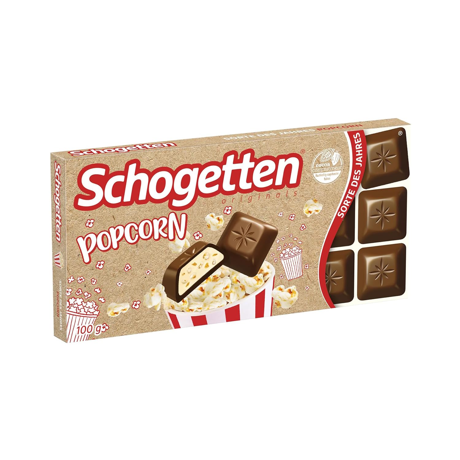 Schogetten Popcorn Chocolate 100g