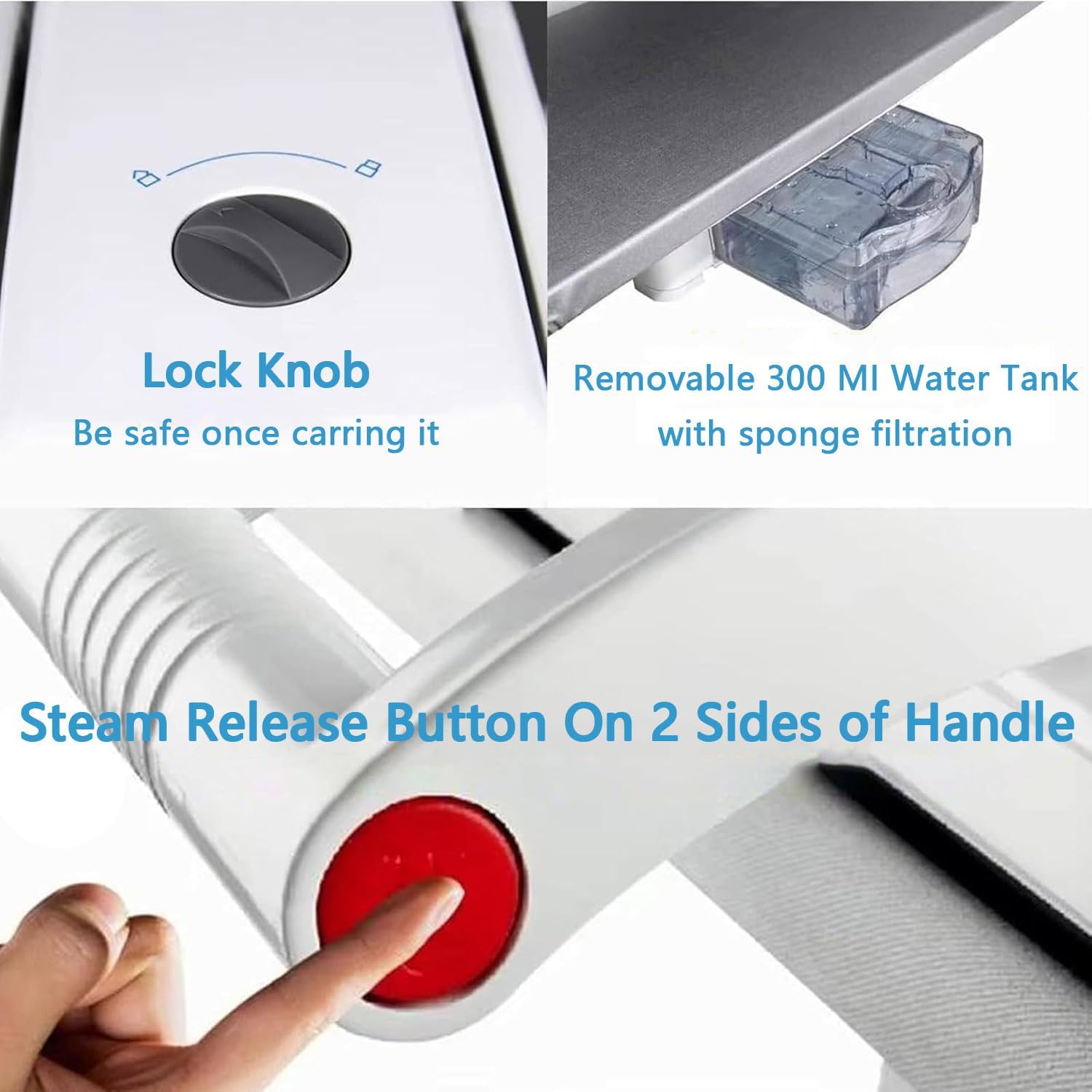 1800W Large Steam Press Machine with LED Screen, Clothes Press Machine for Home Business Digital Steam Press for Clothes, 5 Temperature Settings for All Fabrics and Steam Burst Withoutstand