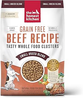 The Honest Kitchen Whole Food Clusters Small Breed Grain Free Beef Dry Dog Food, 10 lb Bag