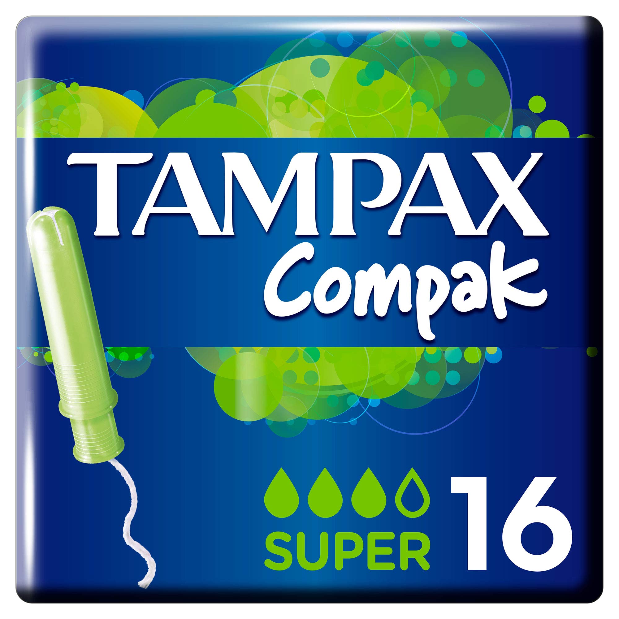 Tampax Compak Super tampony z aplikatorem, 16 sztuk