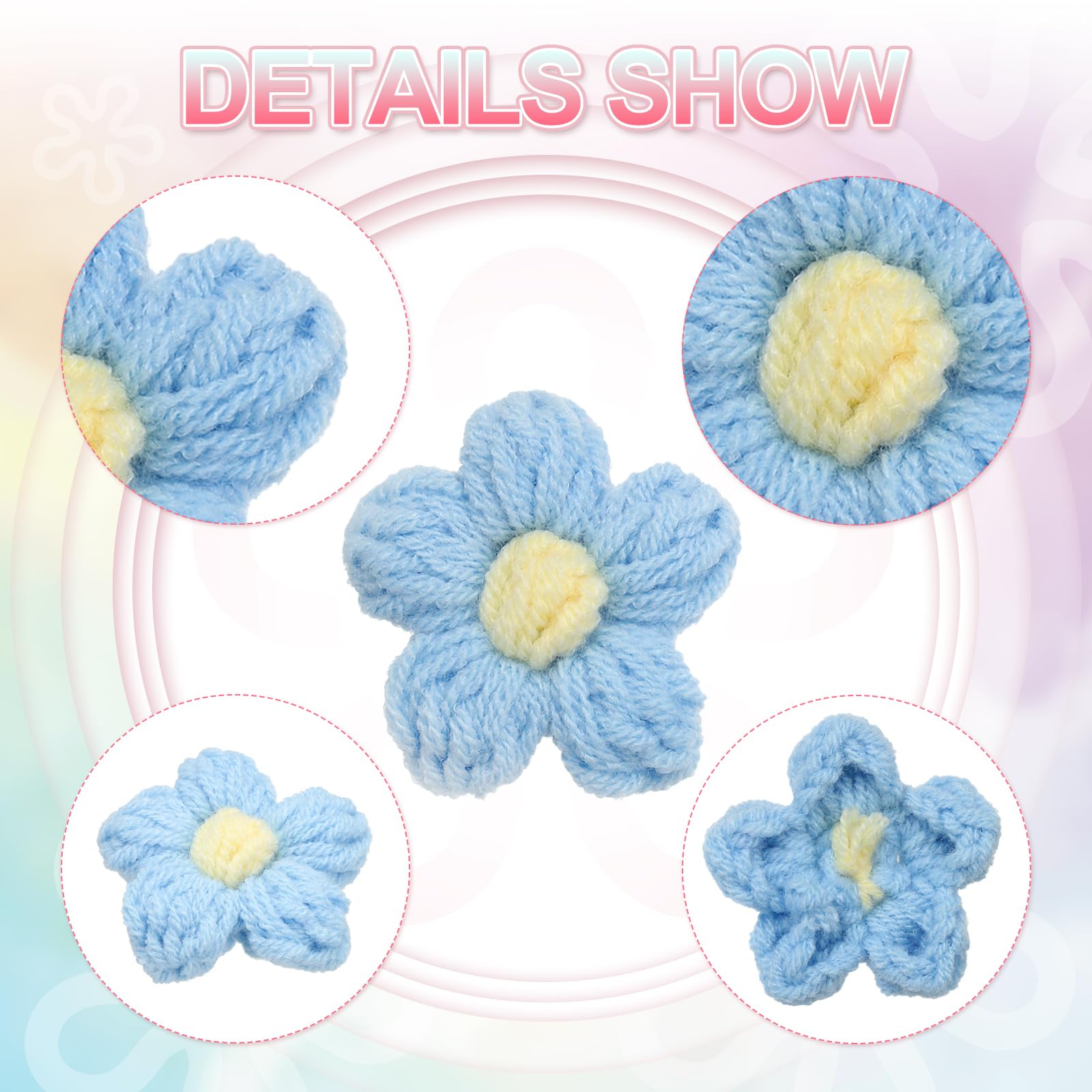 PATIKIL Crochet Flowers - Image 3