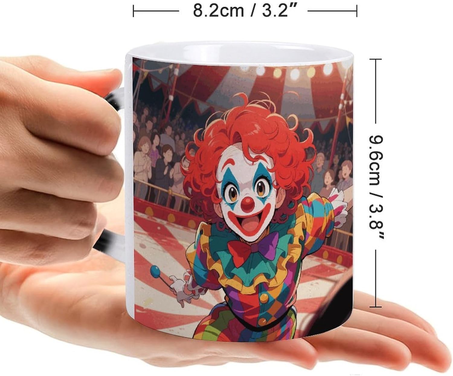 Color Changing Mug, Novelty Coffee Magic Cup, Clown Circus Show image 2