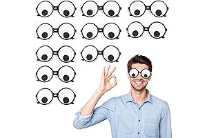 TUSAUW Invisible 10 Pcs Googly Eyes Glasses for Spooky Fun