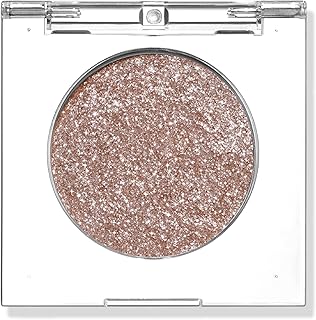 Shimmer Glitter Eyeshadow Palette - Sparkle Champagne Gold Eye Shadow Bling Korean Eye Glitter Foil, Pigmented, Long Lasting & Ultra-Blendable for Glitter Eye Makeup