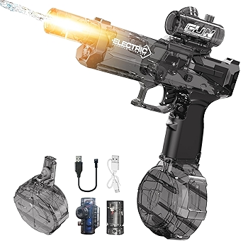 电动水枪 逼真枪口火焰大容量户外水战玩具