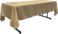 Vista 191 de LA Linen - Mantel rectangular de popelina de poliéster