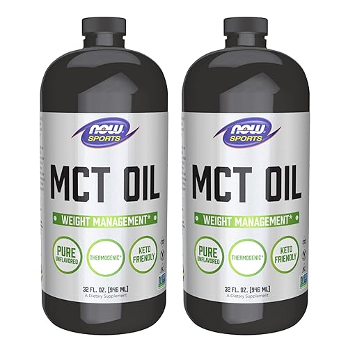 Now Foods Aceite MCT 32 onzas paquete de 2 el embalaje puede variar