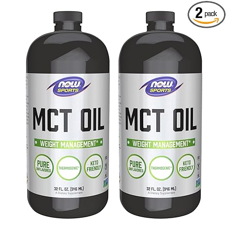 Now Foods MCT Oil, 32 Ounce (Pack Of 2) (packaging may vary)