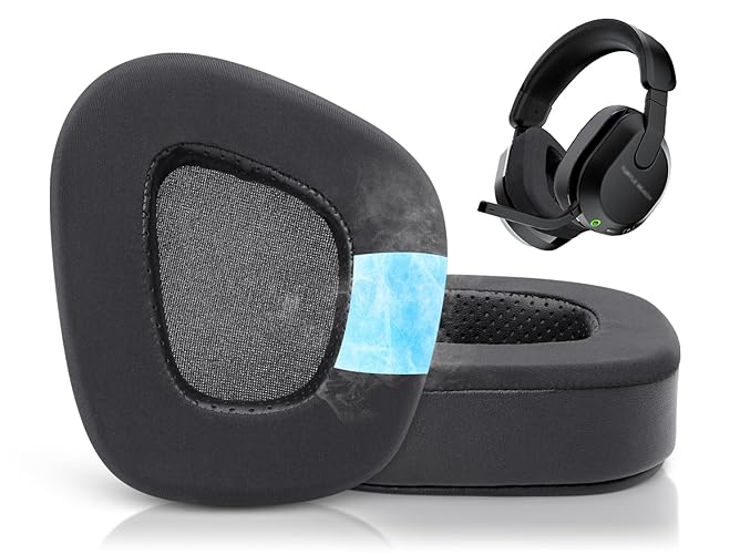 GVOEARS Cooling-Gel Ear Pads Cushions Replacement for Turtle Beach Stealth 600 Gen 2 USB/MAX, 600 Gen3 PC/PS/XB, 500 XB Wireless Headset, Earpads with Noise Isolation Foam - Black