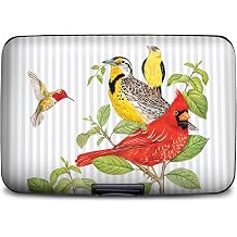 Monarque RFID Secure Armored Wallet Mary Lake Birds