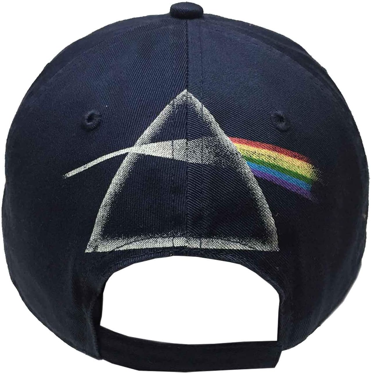 Pink Floyd Unisex Dark Side of the Moon Distressed Emblem Navy Blue Baseball Cap, One Size image 2