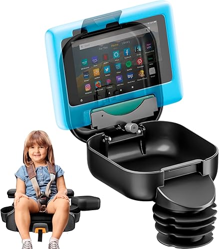 Integral Consola infantil Base grande Diseño mejorado Contenedor de almacenamiento con pestillo y soporte para tableta (base grande)