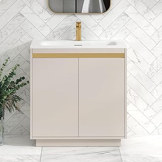Royal Bathrooms.co.uk Orion 800mm Beige 2 Doo...,